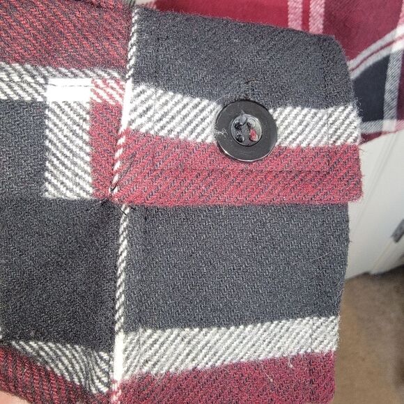 Empyre plaid hooded flannel jacket size small - Picture 3 of 5